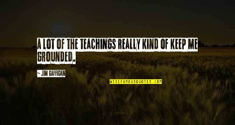 Garden Astroturf Quotes By Jim Gaffigan: A lot of the teachings really kind of