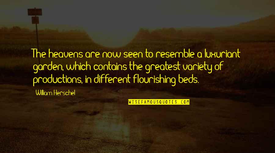 Garden Heaven Quotes By William Herschel: The heavens are now seen to resemble a