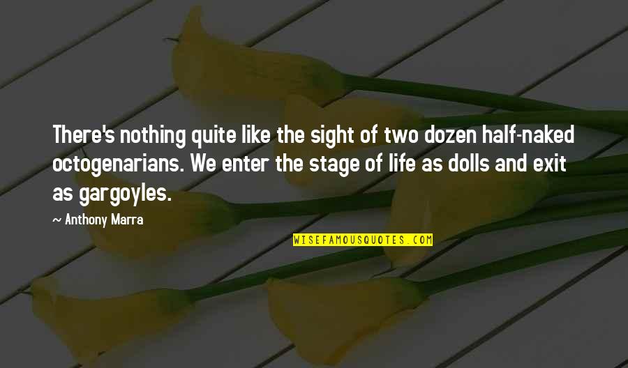 Gargoyles Quotes By Anthony Marra: There's nothing quite like the sight of two Gargoyles Quotes By Anthony Marra: There's nothing quite like the sight of two