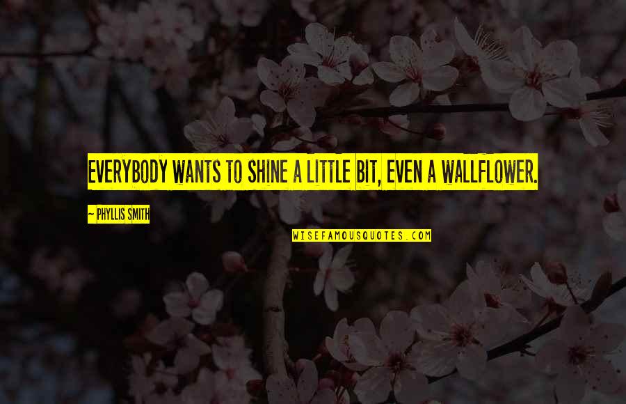 Garritano Construction Quotes By Phyllis Smith: Everybody wants to shine a little bit, even Garritano Construction Quotes By Phyllis Smith: Everybody wants to shine a little bit, even