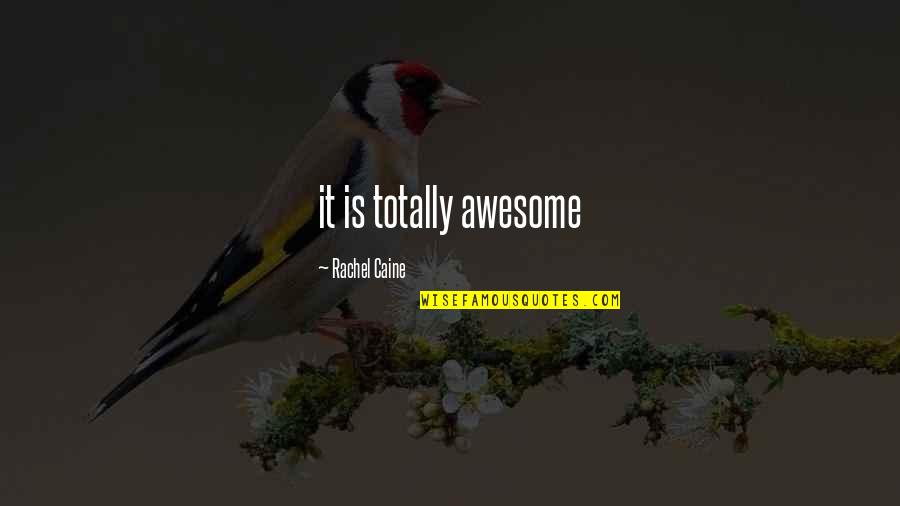 Gartland And Mellina Quotes By Rachel Caine: it is totally awesome Gartland And Mellina Quotes By Rachel Caine: it is totally awesome