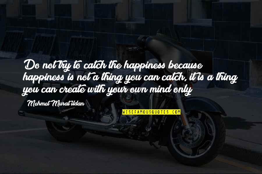 Gary Mckinnon Quotes By Mehmet Murat Ildan: Do not try to catch the happiness because