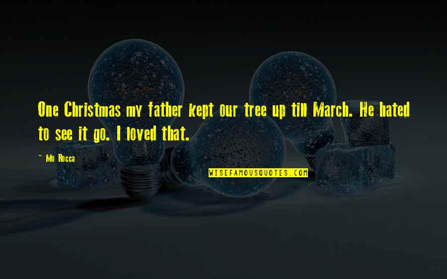 Garysullivanonline Quotes By Mo Rocca: One Christmas my father kept our tree up