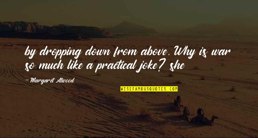 Gas Boilers Quotes By Margaret Atwood: by dropping down from above. Why is war