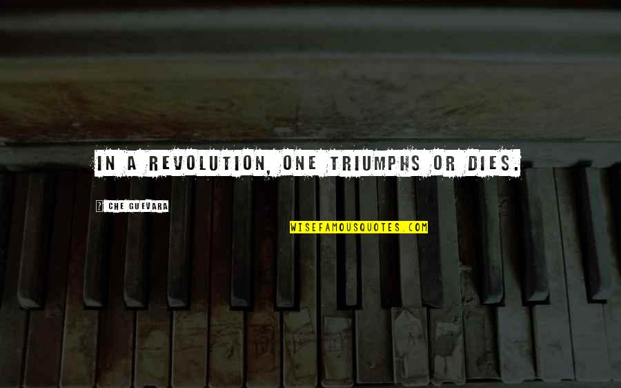 Gas Pill Side Quotes By Che Guevara: In a revolution, one triumphs or dies.