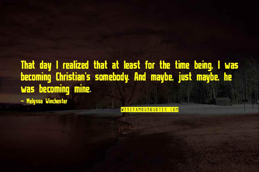 Gasmask Quotes By Melyssa Winchester: That day I realized that at least for Gasmask Quotes By Melyssa Winchester: That day I realized that at least for