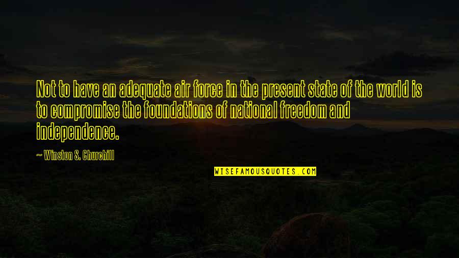 Gastadora Quotes By Winston S. Churchill: Not to have an adequate air force in