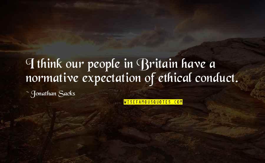 Gastaldo Maca Quotes By Jonathan Sacks: I think our people in Britain have a