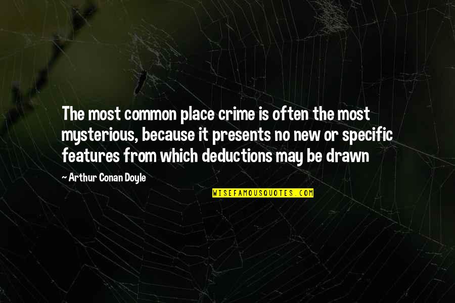 Gatsby Idealistic Quotes By Arthur Conan Doyle: The most common place crime is often the