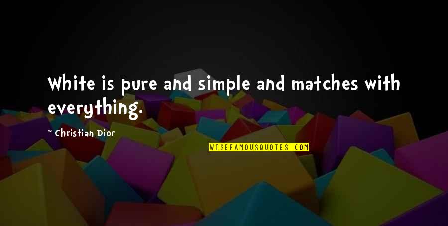 Gatsbys House Quote Quotes By Christian Dior: White is pure and simple and matches with Gatsbys House Quote Quotes By Christian Dior: White is pure and simple and matches with