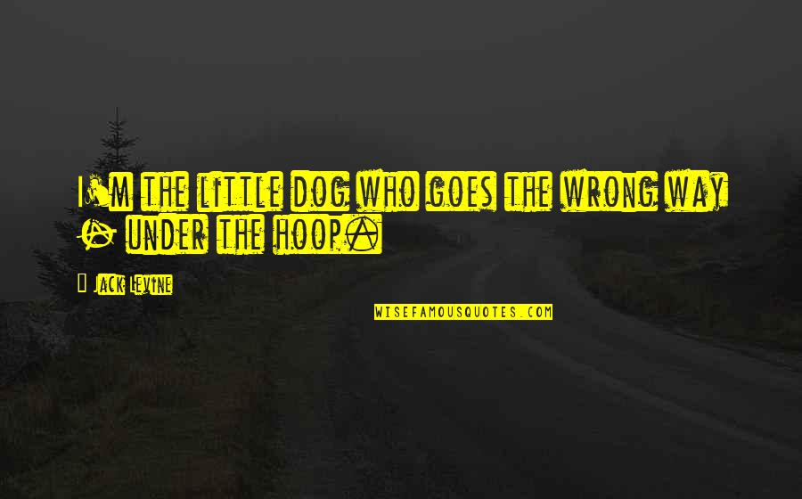 Gattaca Important Quotes By Jack Levine: I'm the little dog who goes the wrong