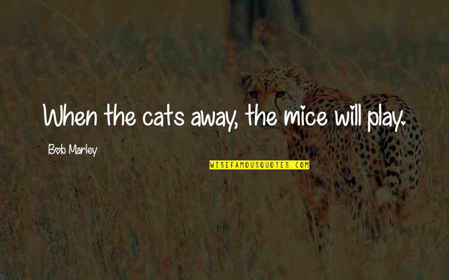 Gaudium Et Spes Quotes By Bob Marley: When the cats away, the mice will play.