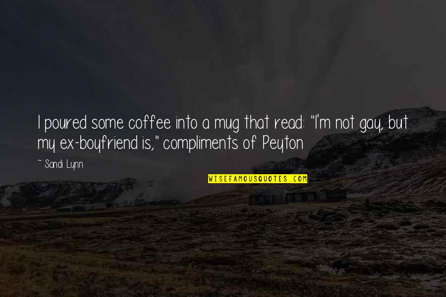 Gay Humor Quotes By Sandi Lynn: I poured some coffee into a mug that
