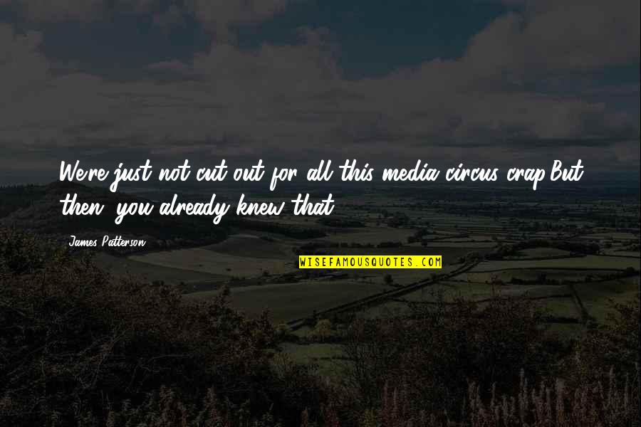 Gayoso De Lemos Quotes By James Patterson: We're just not cut out for all this