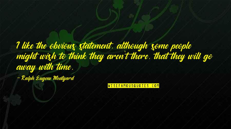 Gboyega Adefarati Quotes By Ralph Eugene Meatyard: I like the obvious statement, although some people
