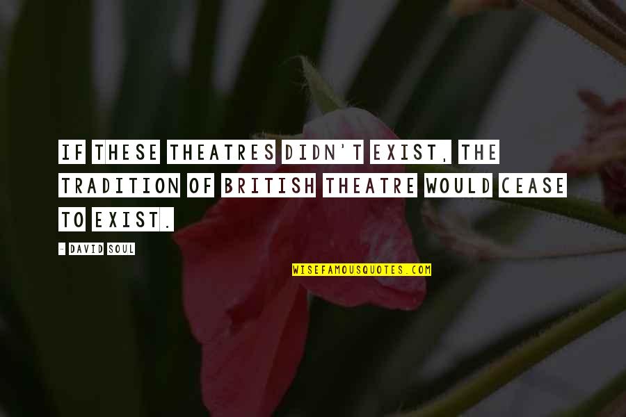 Gebo Tools Quotes By David Soul: If these theatres didn't exist, the tradition of