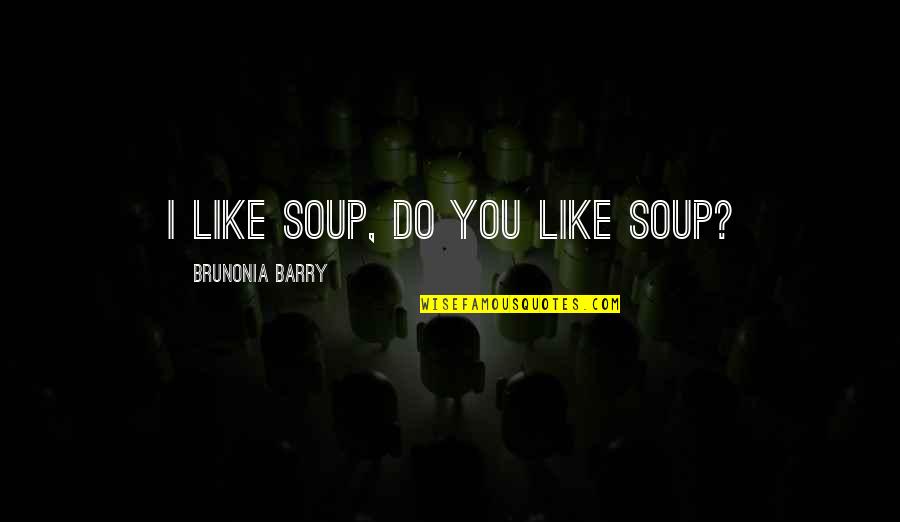 Gebruikersomgeving Quotes By Brunonia Barry: I like soup, do you like soup?