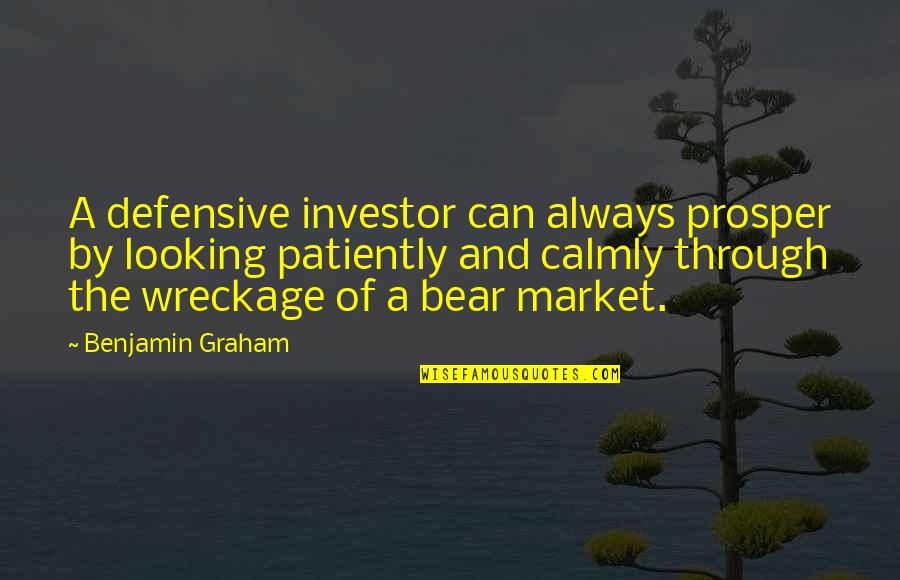 Geertrui Leenders Quotes By Benjamin Graham: A defensive investor can always prosper by looking Geertrui Leenders Quotes By Benjamin Graham: A defensive investor can always prosper by looking