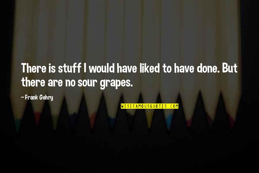 Gehry's Quotes By Frank Gehry: There is stuff I would have liked to