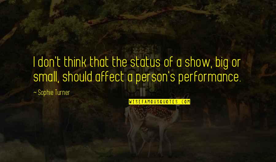 Geisman Gastroenterologist Quotes By Sophie Turner: I don't think that the status of a Geisman Gastroenterologist Quotes By Sophie Turner: I don't think that the status of a