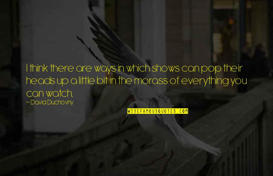 Gek Terna Quotes By David Duchovny: I think there are ways in which shows Gek Terna Quotes By David Duchovny: I think there are ways in which shows