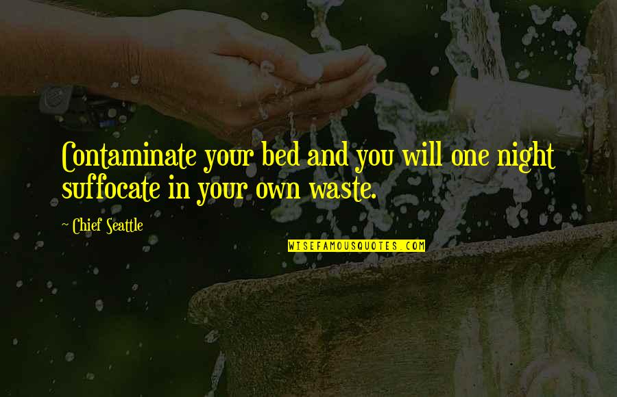 Geko Usg Quotes By Chief Seattle: Contaminate your bed and you will one night