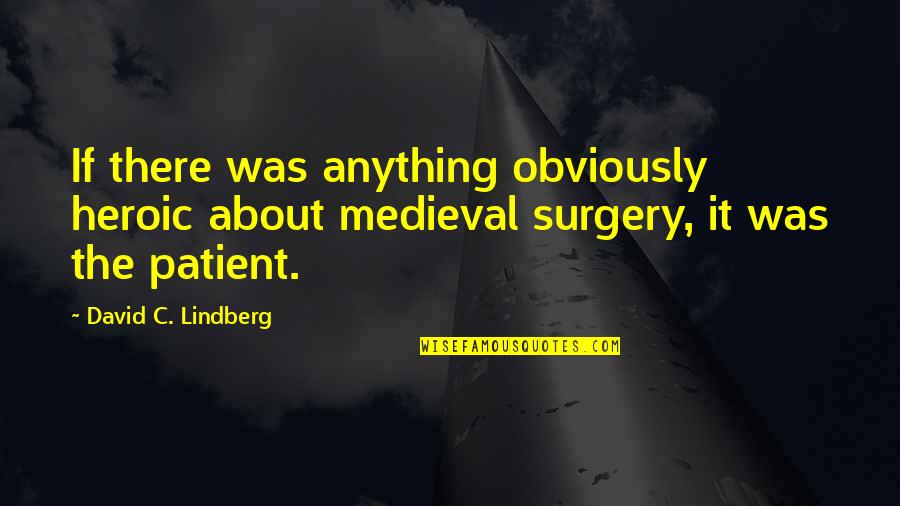 Geminate Quotes By David C. Lindberg: If there was anything obviously heroic about medieval