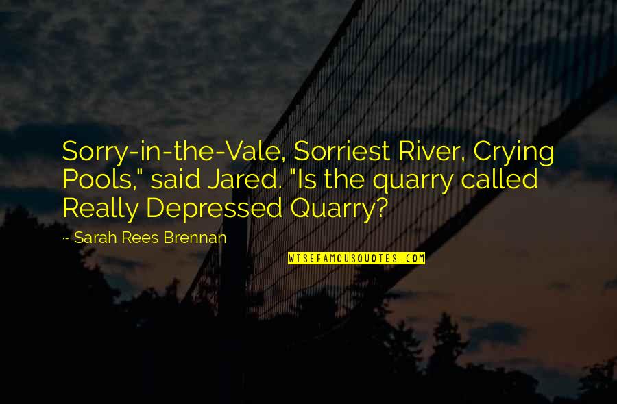 Gender Quota Quotes By Sarah Rees Brennan: Sorry-in-the-Vale, Sorriest River, Crying Pools," said Jared. "Is