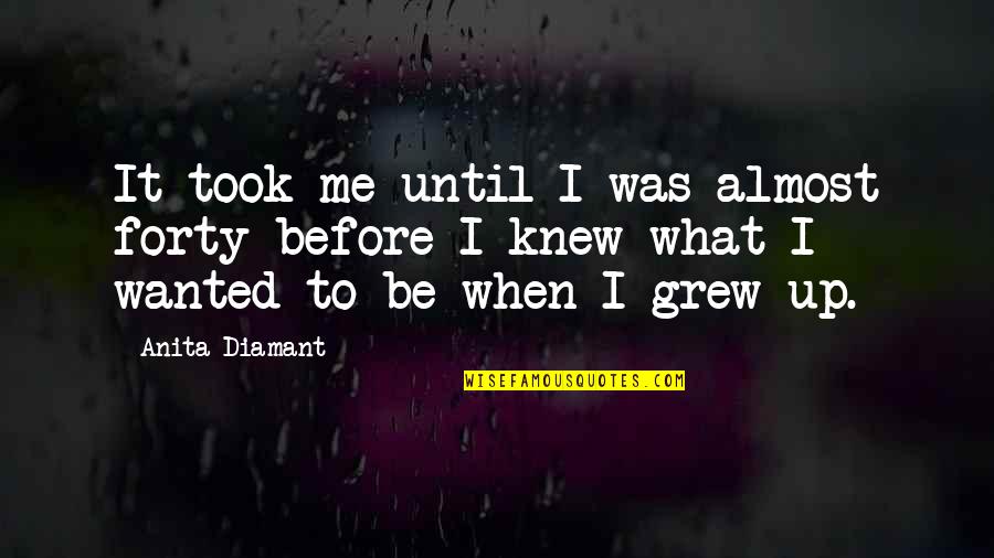 Genelia Dsouza Funny Quotes By Anita Diamant: It took me until I was almost forty Genelia Dsouza Funny Quotes By Anita Diamant: It took me until I was almost forty