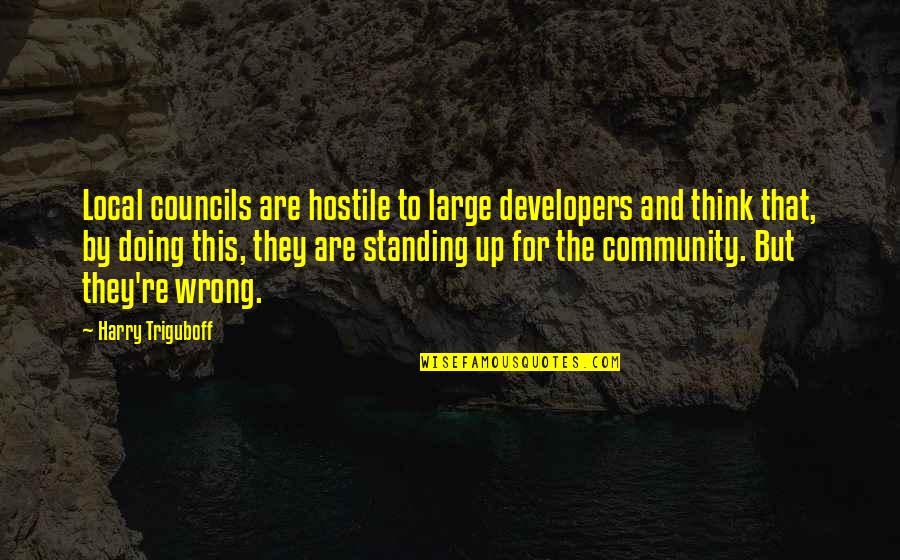 Generaciones Y Quotes By Harry Triguboff: Local councils are hostile to large developers and