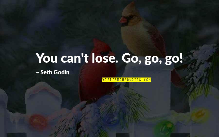 General Lafayette Quotes By Seth Godin: You can't lose. Go, go, go! General Lafayette Quotes By Seth Godin: You can't lose. Go, go, go!