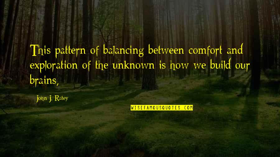 General Paul Von Lettow Vorbeck Quotes By John J. Ratey: This pattern of balancing between comfort and exploration General Paul Von Lettow Vorbeck Quotes By John J. Ratey: This pattern of balancing between comfort and exploration