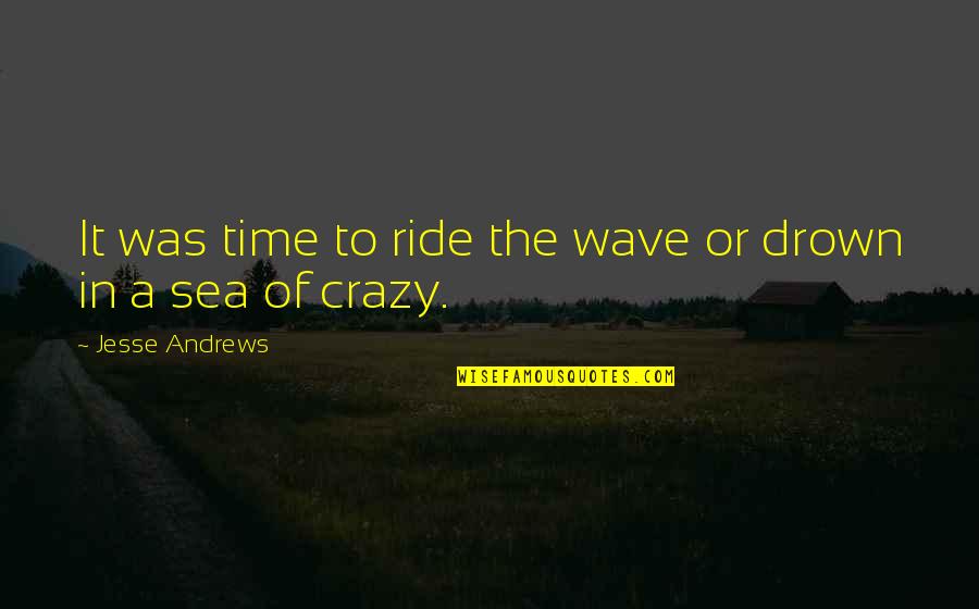 Genishipact Quotes By Jesse Andrews: It was time to ride the wave or Genishipact Quotes By Jesse Andrews: It was time to ride the wave or