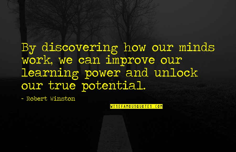 Gensmers Quotes By Robert Winston: By discovering how our minds work, we can