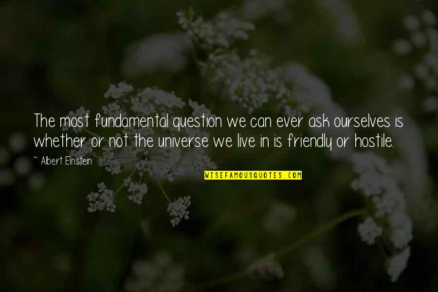 Gentlemens Image Barbershop Quotes By Albert Einstein: The most fundamental question we can ever ask
