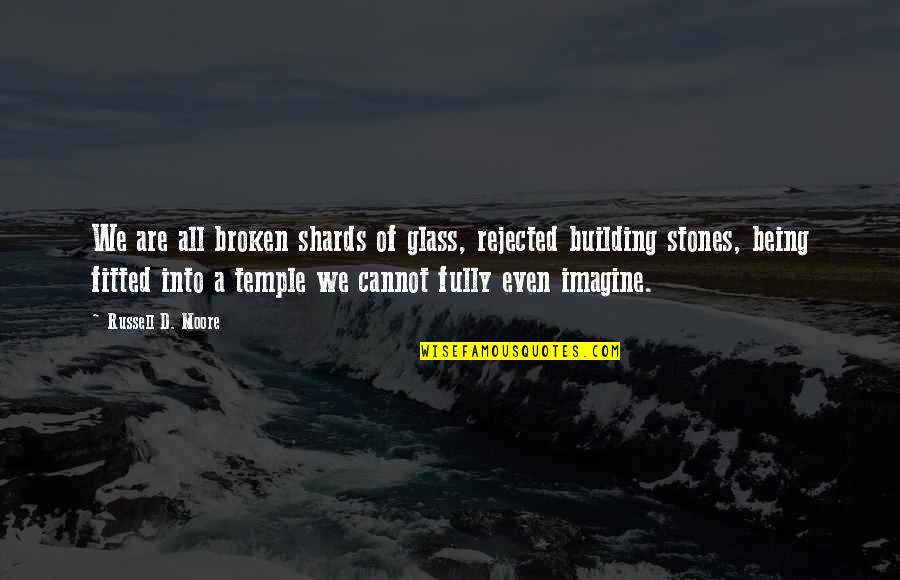 Genzel I Gretel Quotes By Russell D. Moore: We are all broken shards of glass, rejected Genzel I Gretel Quotes By Russell D. Moore: We are all broken shards of glass, rejected