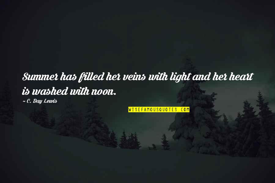Geo W Bush Quotes By C. Day Lewis: Summer has filled her veins with light and