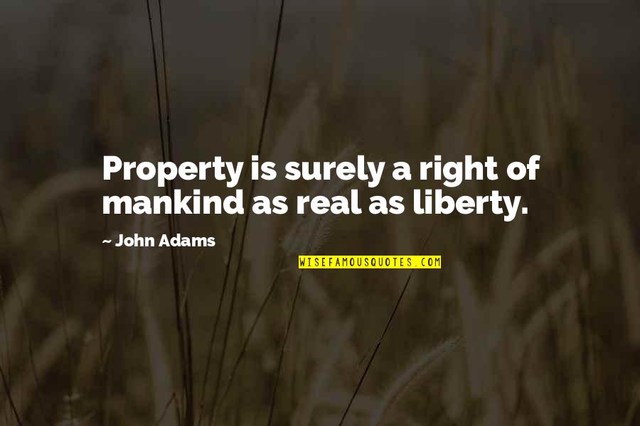 Geometrie Clasa Quotes By John Adams: Property is surely a right of mankind as