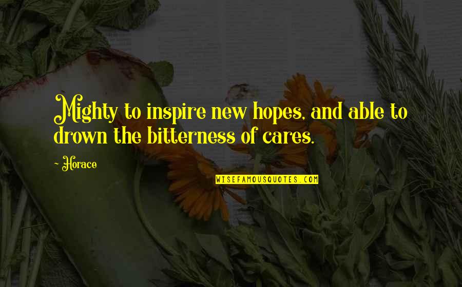 George Adamski Quotes By Horace: Mighty to inspire new hopes, and able to