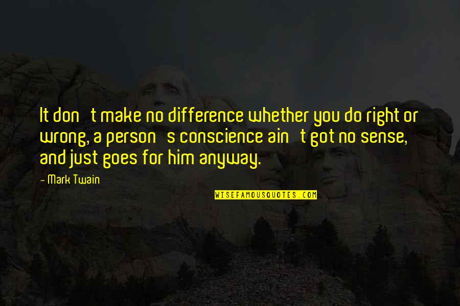 George Antonius Quotes By Mark Twain: It don't make no difference whether you do