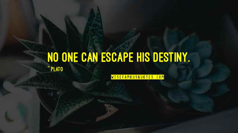 George Bush Sr Quotes By Plato: No one can escape his destiny.