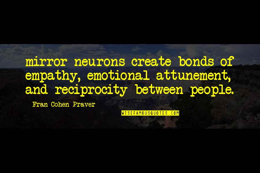 George Carlin On Death Quotes By Fran Cohen Praver: mirror neurons create bonds of empathy, emotional attunement,