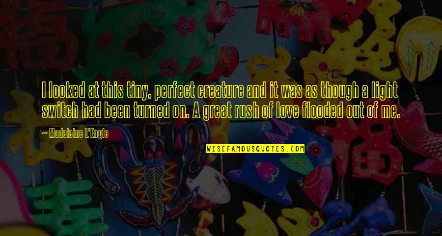 George Condo Quotes By Madeleine L'Engle: I looked at this tiny, perfect creature and