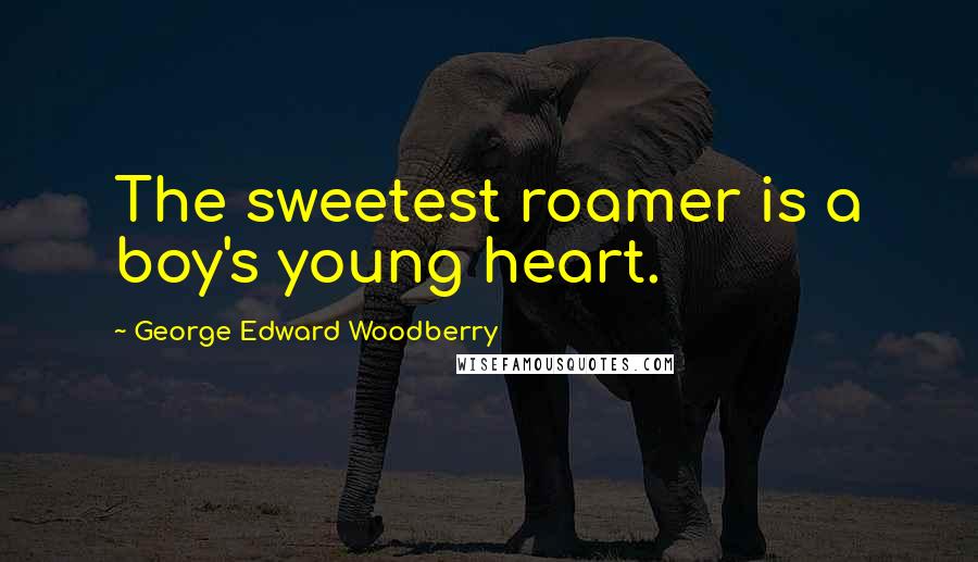 George Edward Woodberry quotes: The sweetest roamer is a boy's young heart.
