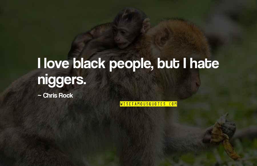 George G Vest Quotes By Chris Rock: I love black people, but I hate niggers.