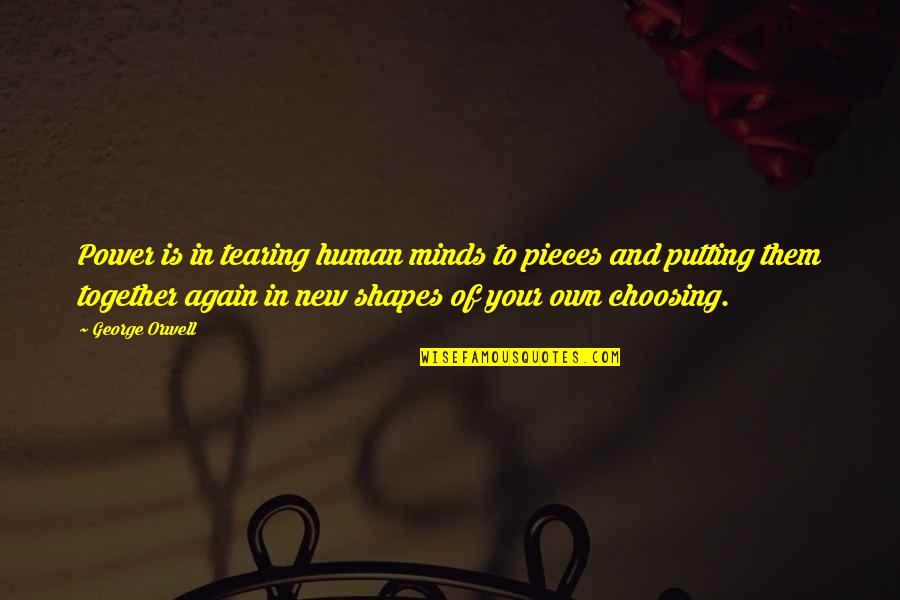 George Orwell Power Quotes By George Orwell: Power is in tearing human minds to pieces George Orwell Power Quotes By George Orwell: Power is in tearing human minds to pieces