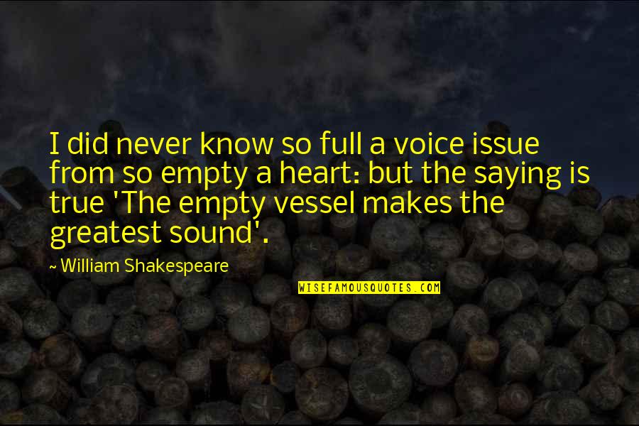 George Palade Quotes By William Shakespeare: I did never know so full a voice George Palade Quotes By William Shakespeare: I did never know so full a voice