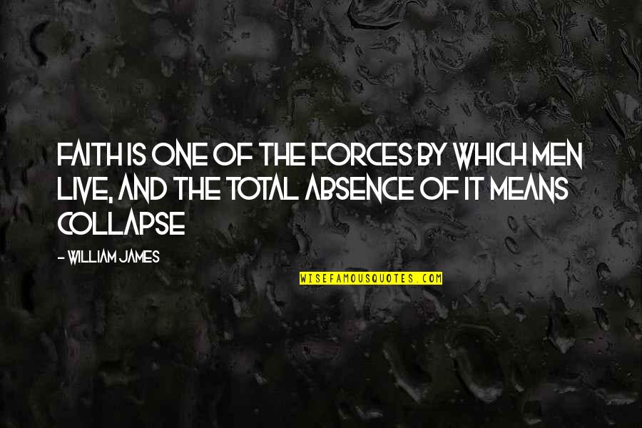 Georges Pire Quotes By William James: Faith is one of the forces by which