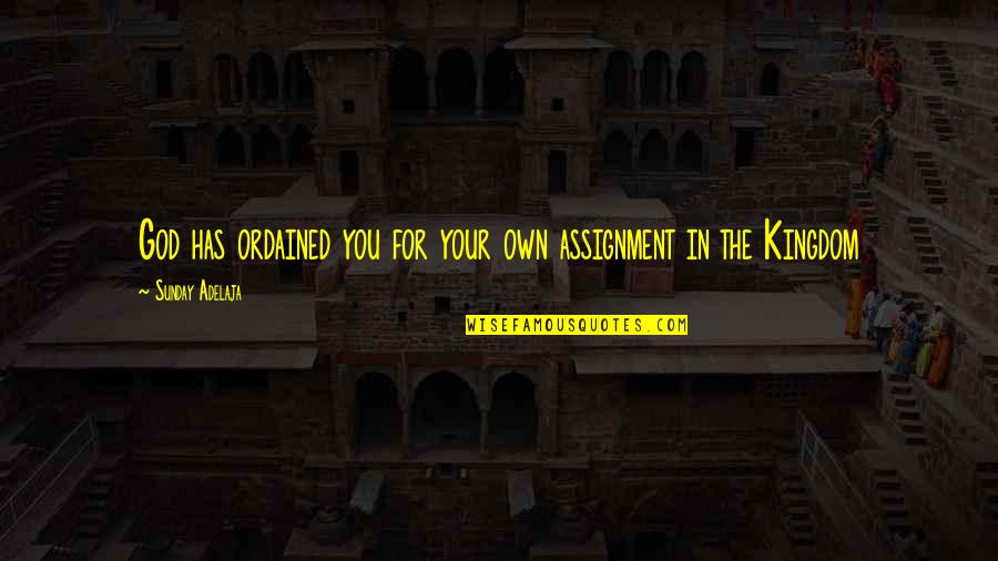 Georgetta Maresco Quotes By Sunday Adelaja: God has ordained you for your own assignment