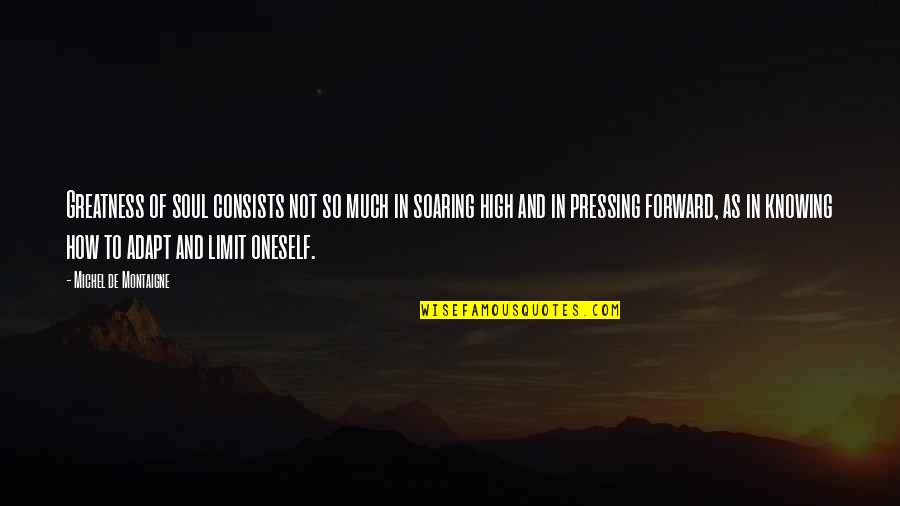 Gerald Ford Simpsons Quote Quotes By Michel De Montaigne: Greatness of soul consists not so much in Gerald Ford Simpsons Quote Quotes By Michel De Montaigne: Greatness of soul consists not so much in